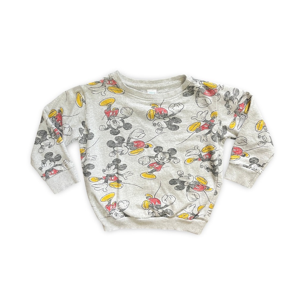 Disney Baby Mickey Mouse Crewneck Sweatshirt Unisex Size 6 Boy Girl